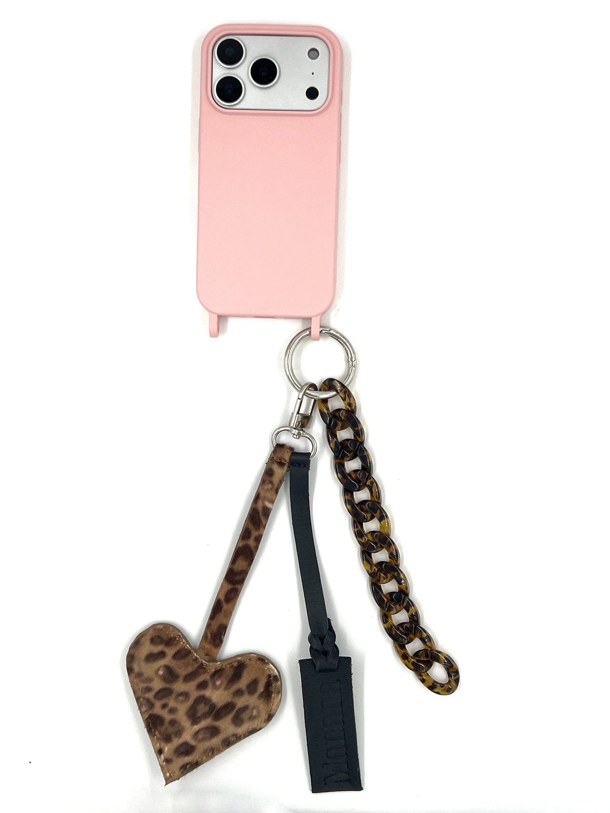 Mon coeur Léopard avec étui rose