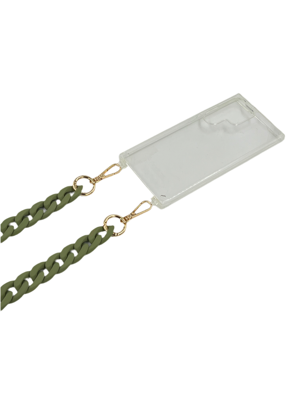 Chaine vert olive avec étui Samsung