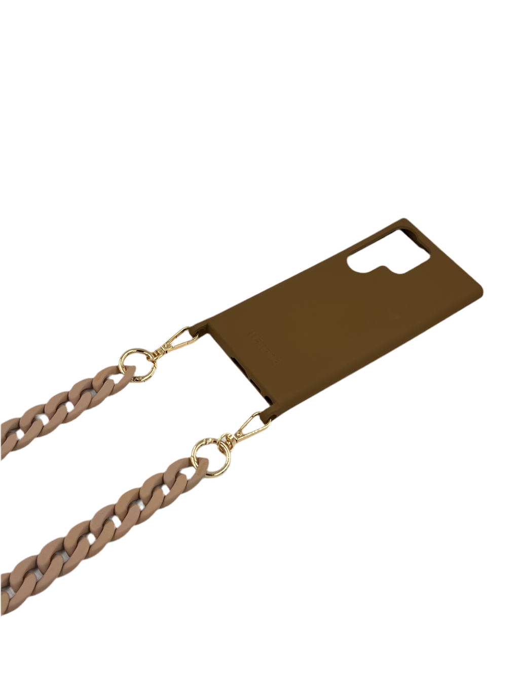 Chaine Taupe mate avec étui Samsung