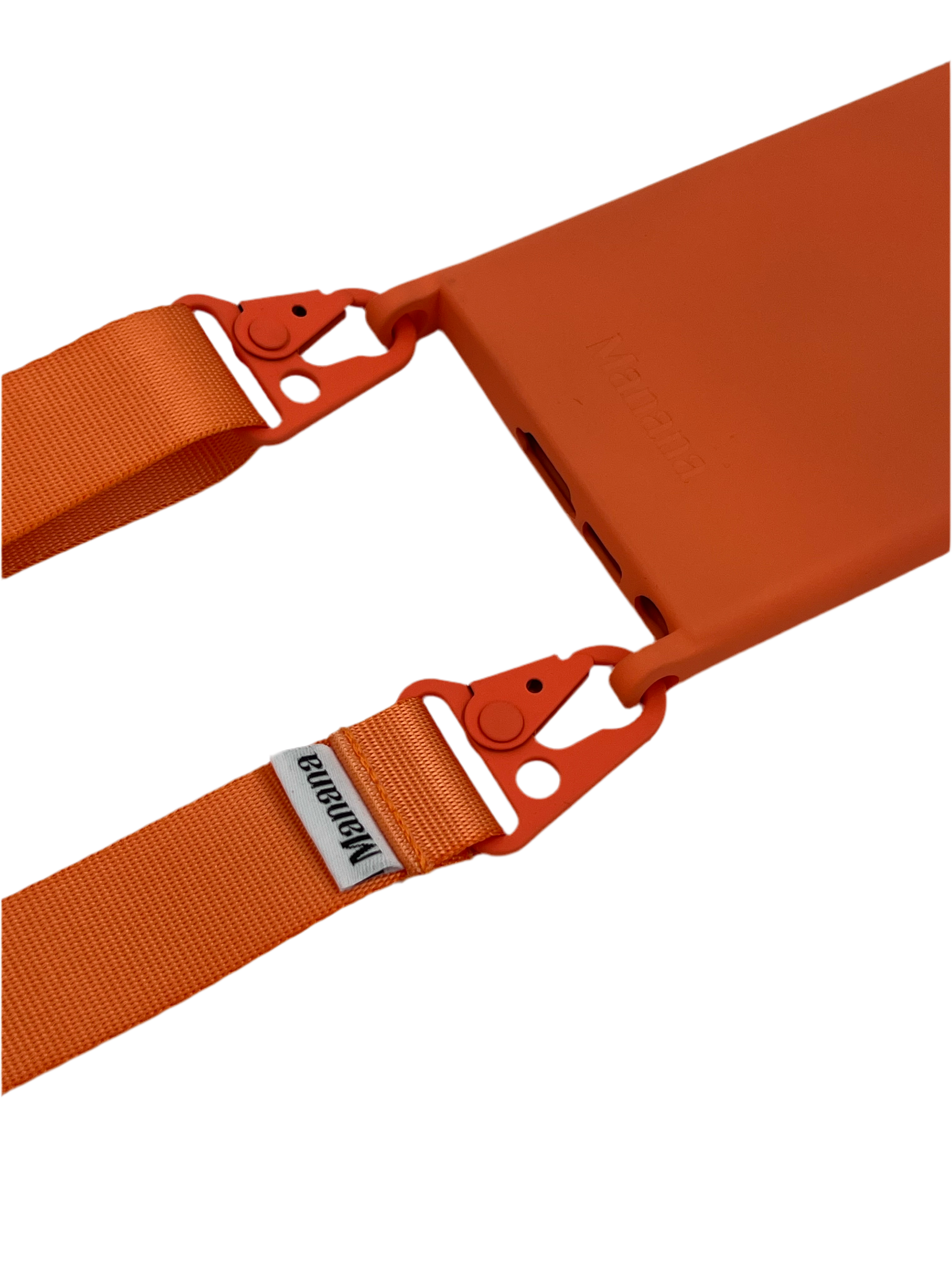 Straps orange avec étui Samsung