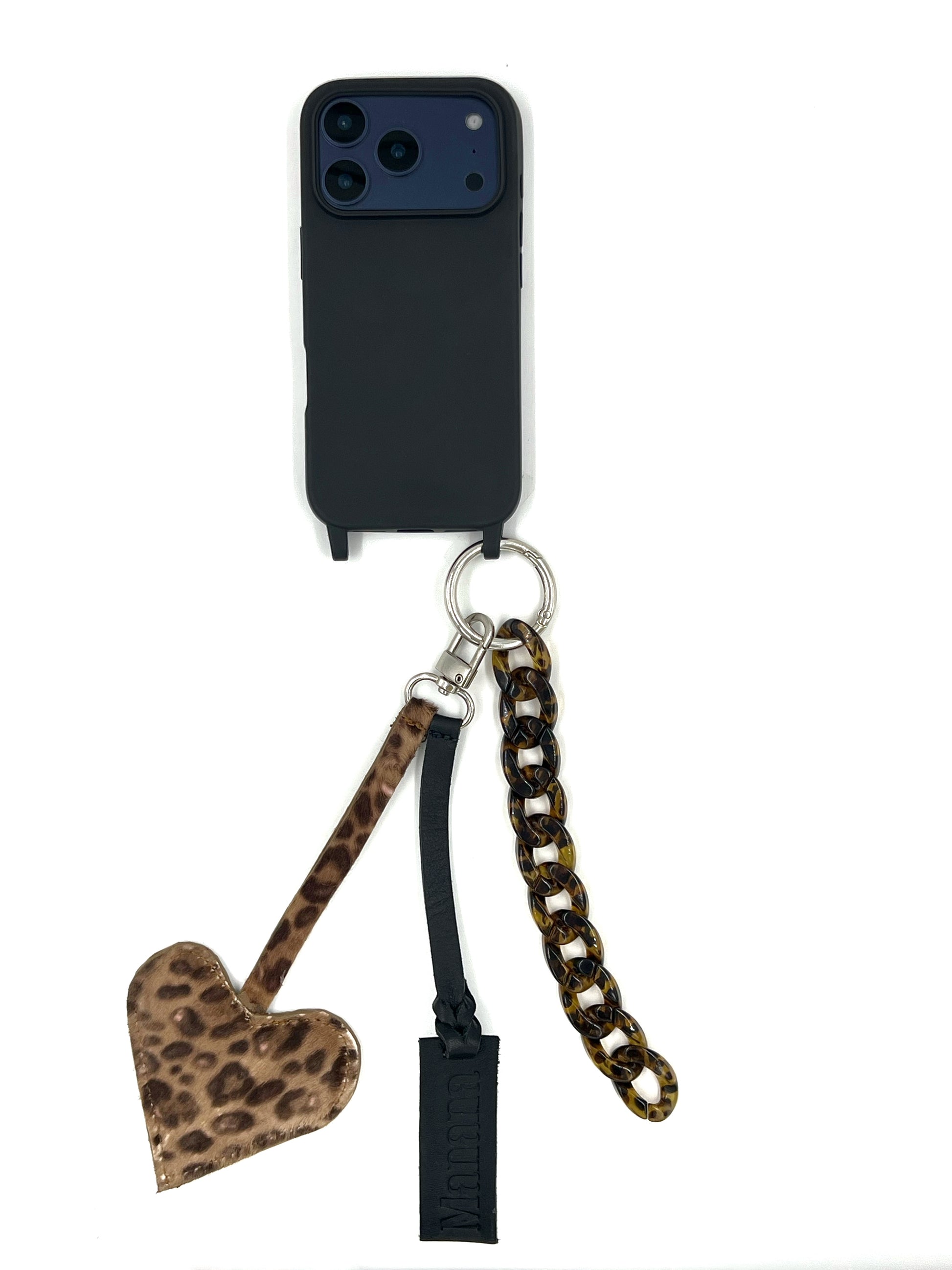 Mon coeur Léopard avec étui noir