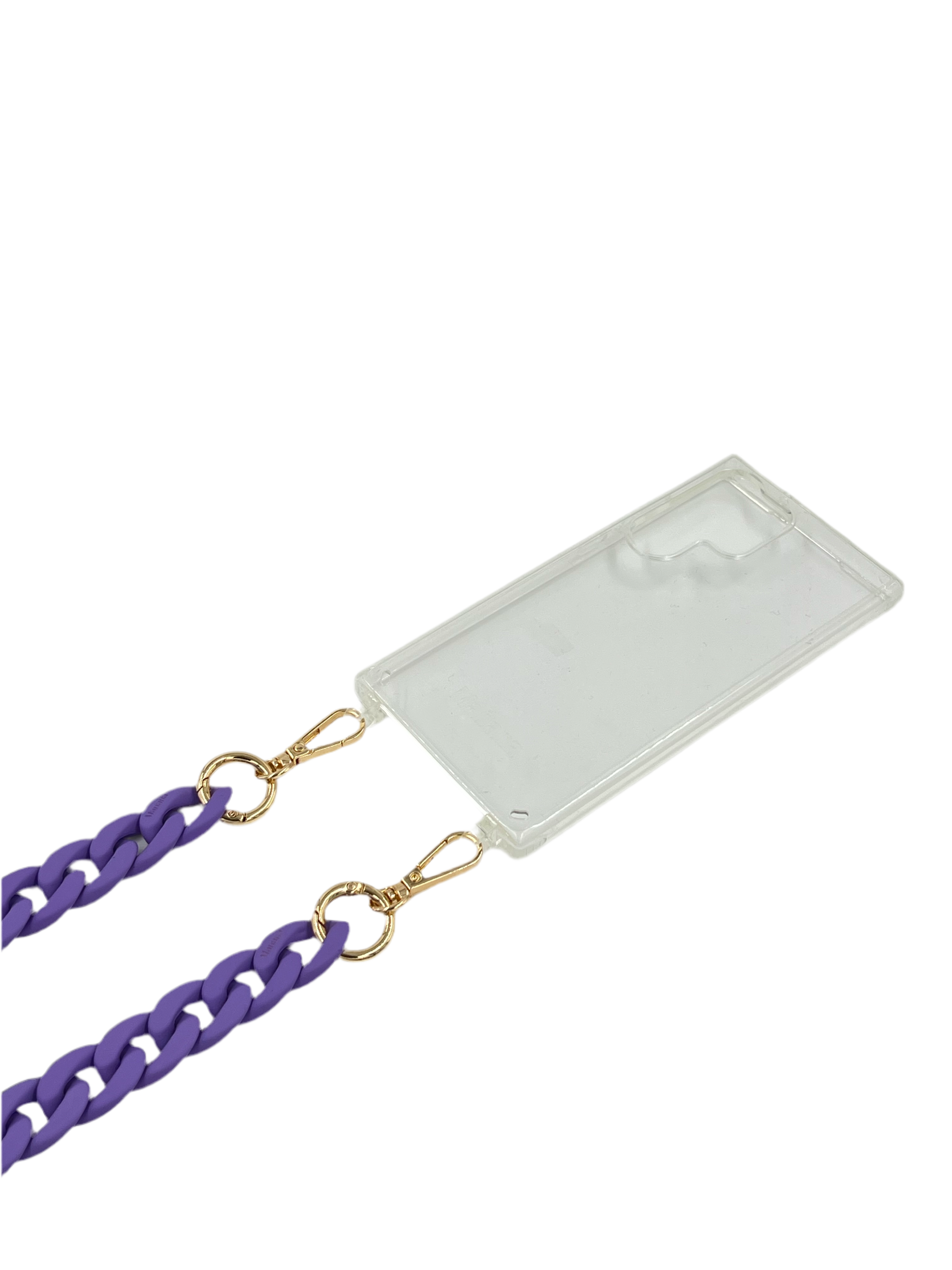 Chaine violet avec étui Samsung