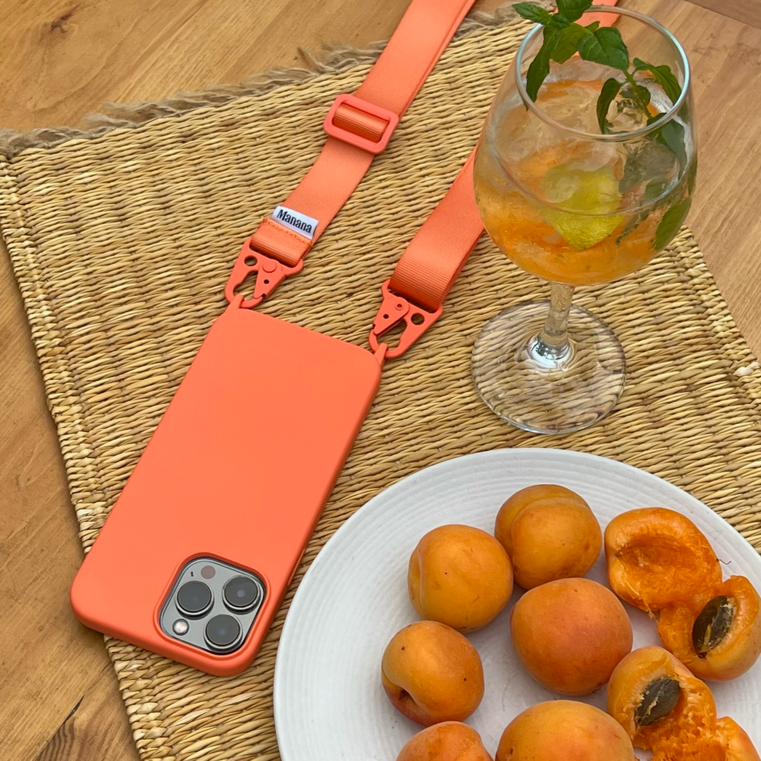 Collier Straps Orange en promo