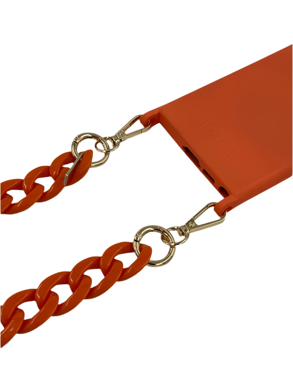 Chaine orange avec étui Samsung
