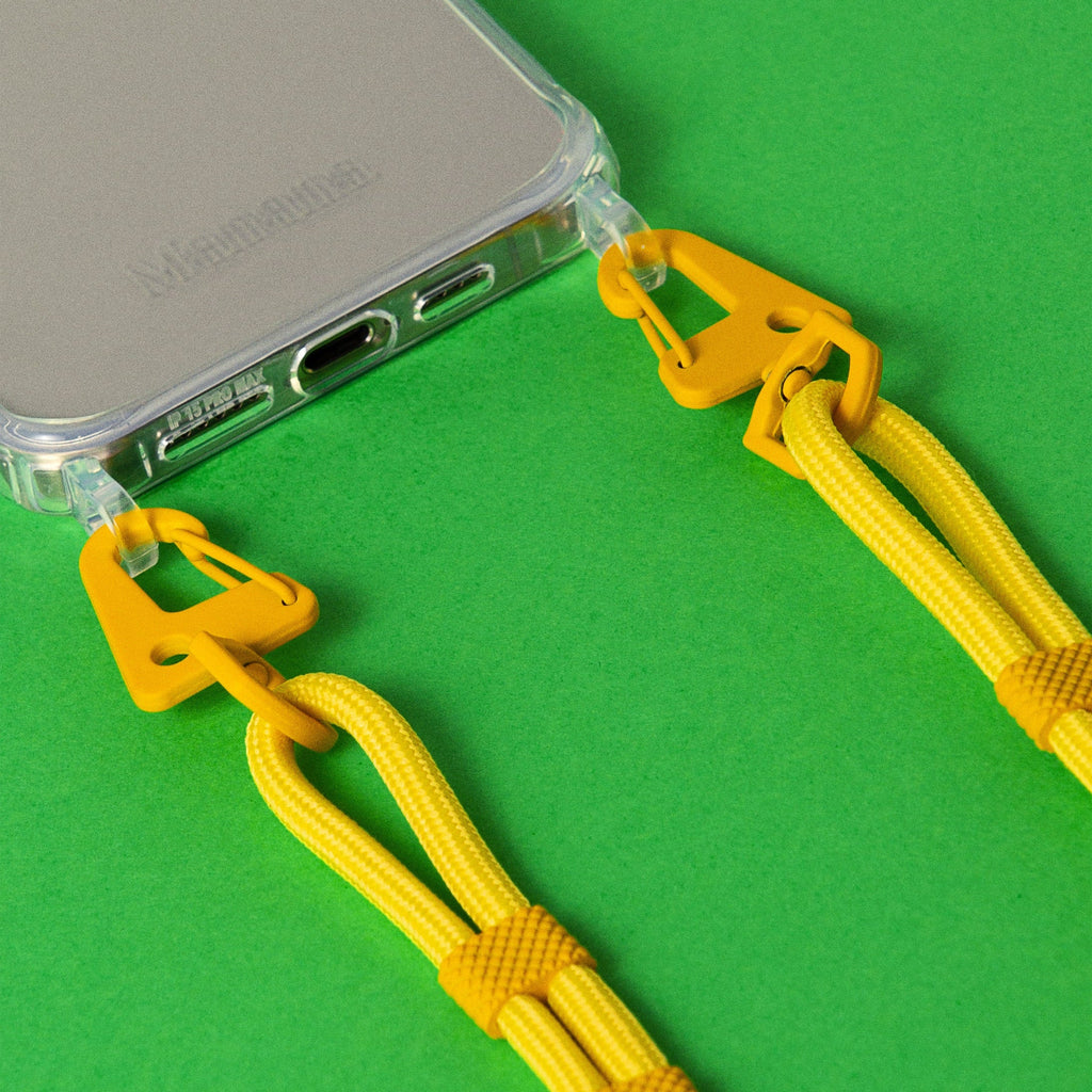 Cordon jaune avec étui transpranet