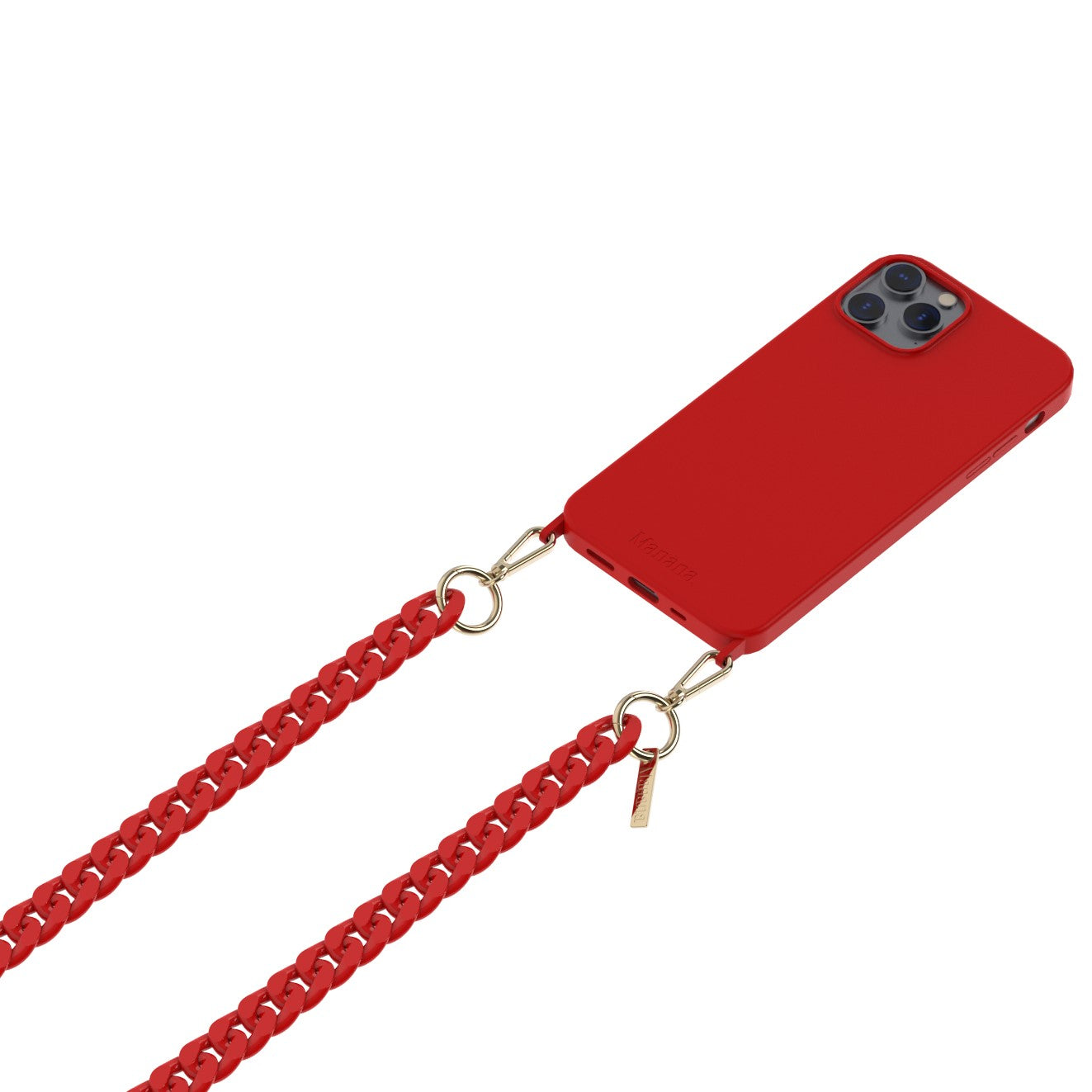 Collier Chaîne Rouge Cerise