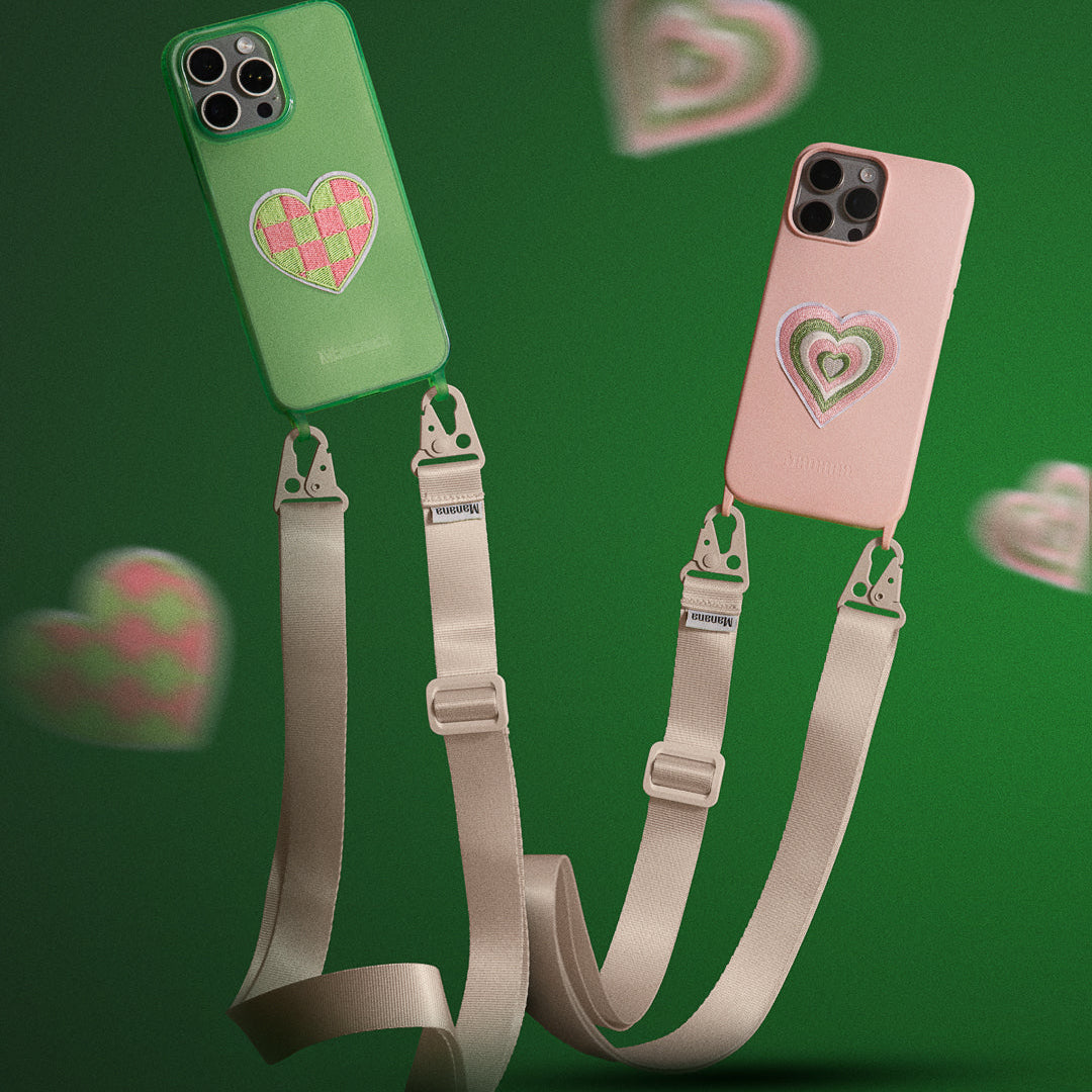 Creamy Love translucent green case