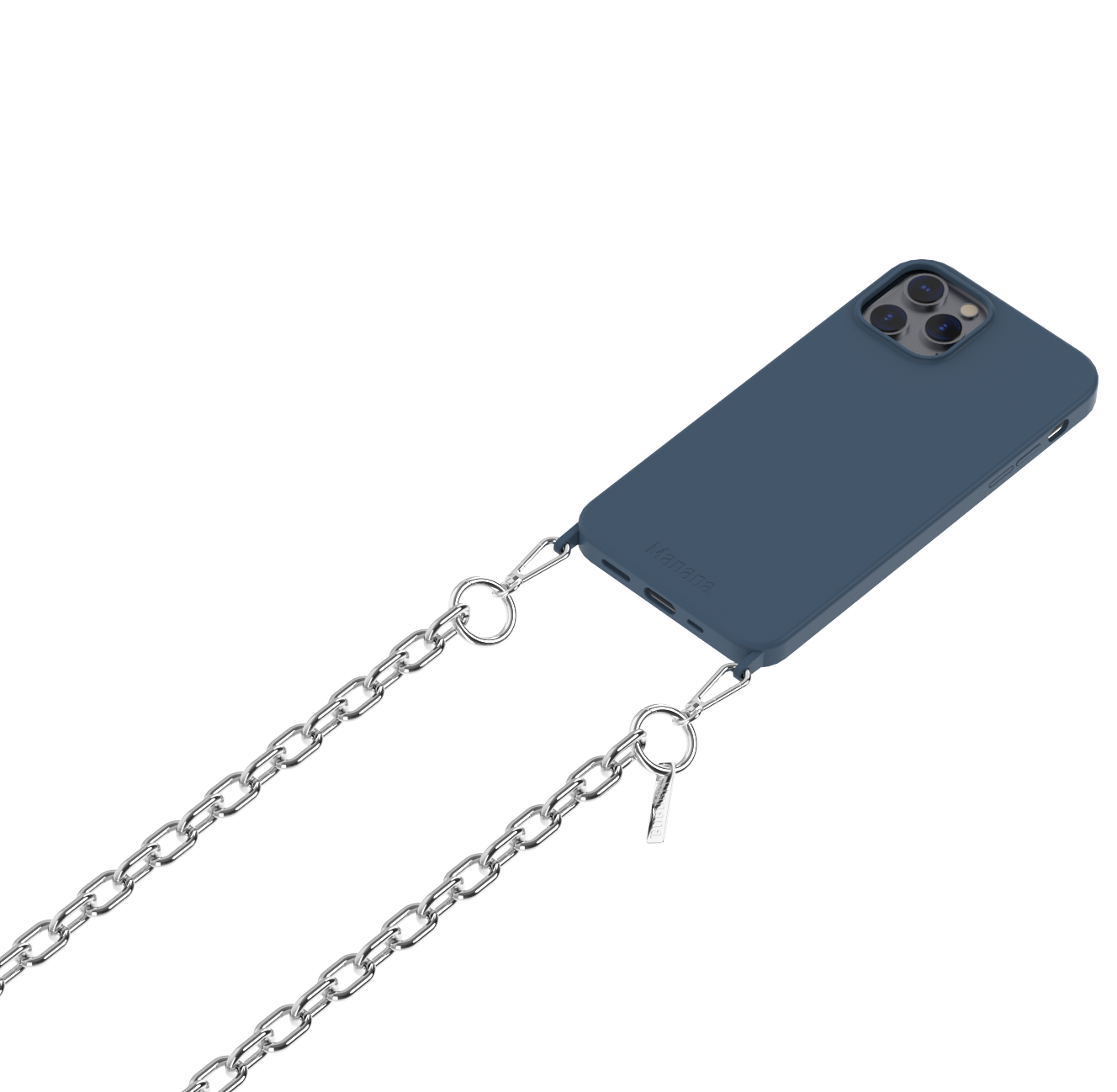 Collier Chaîne Silver fine - Etui Bleu