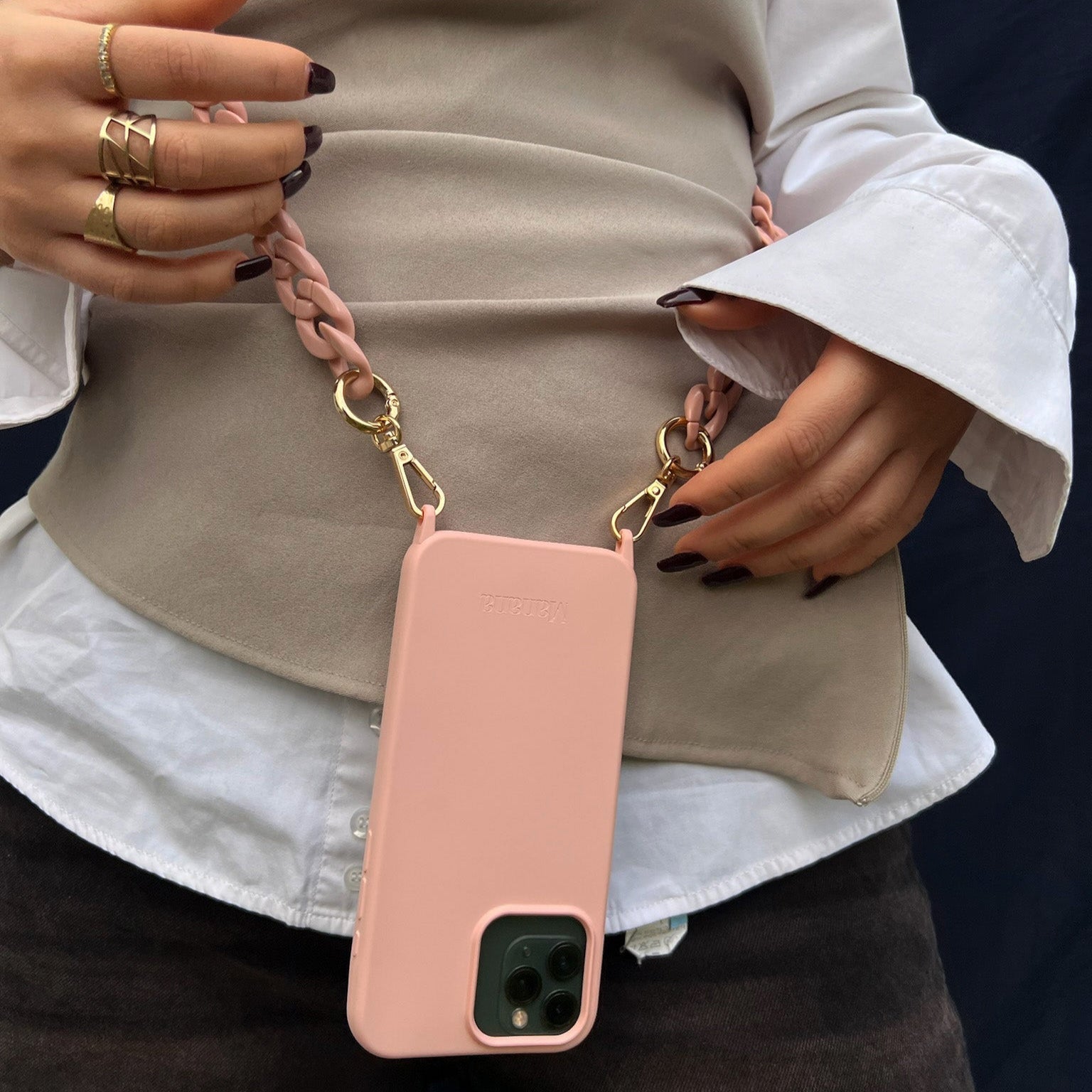 Collier Chaîne Rose bb