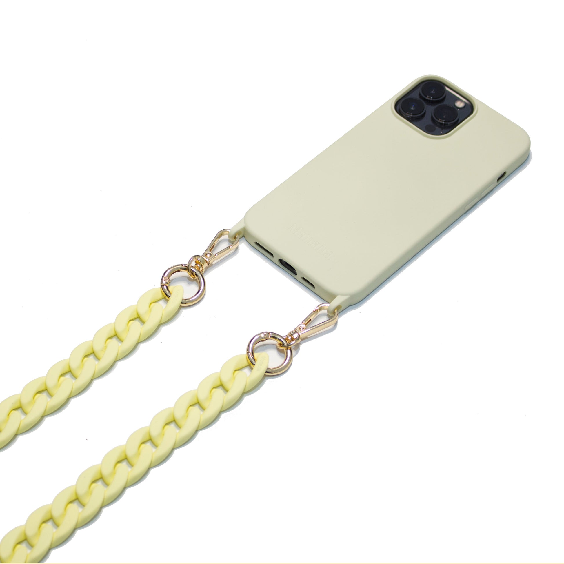 Collier Chaîne Jaune Pastel avec étui Promo