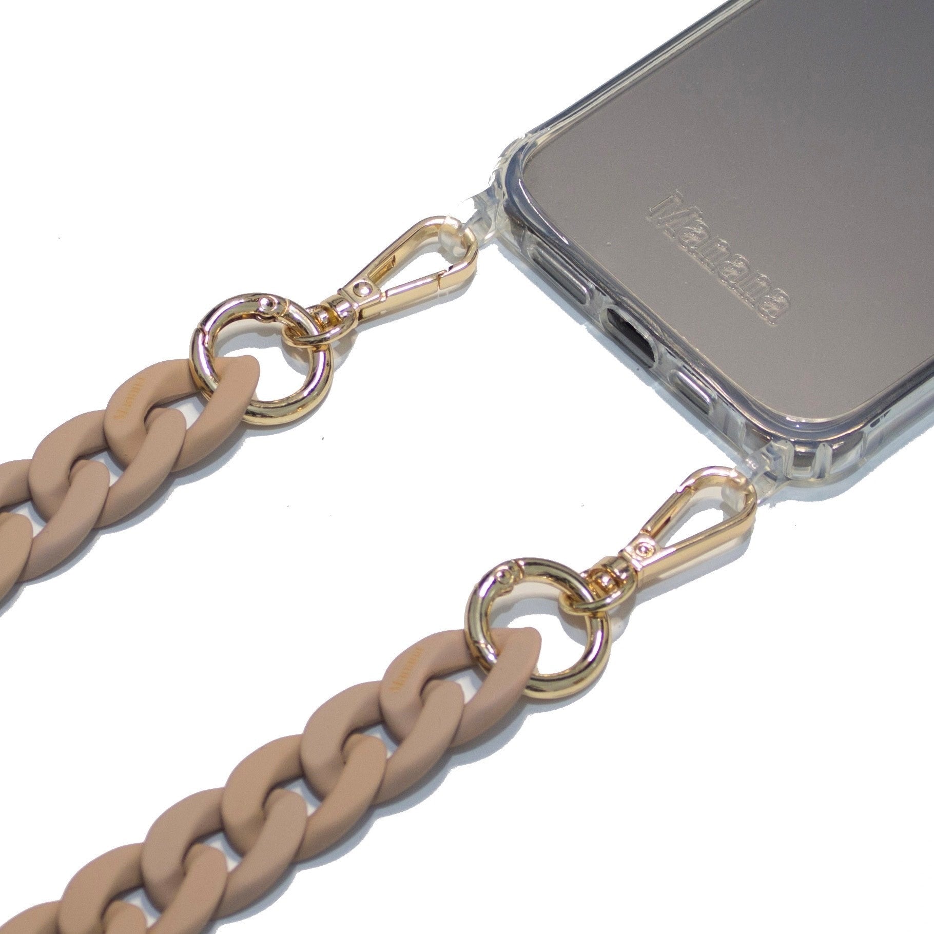 Collier Chaîne Taupe Mate avec étui