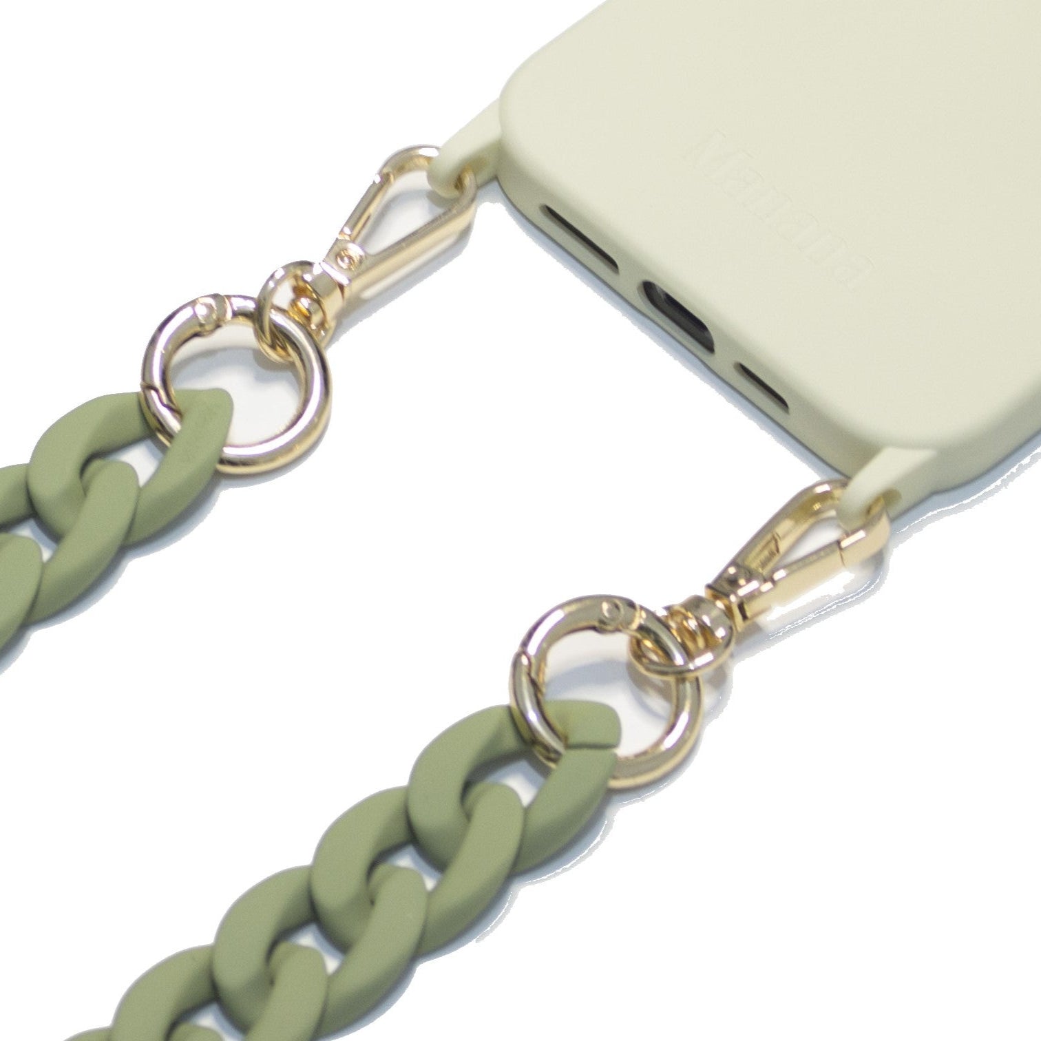Collier Chaîne Vert Olive avec étui promo